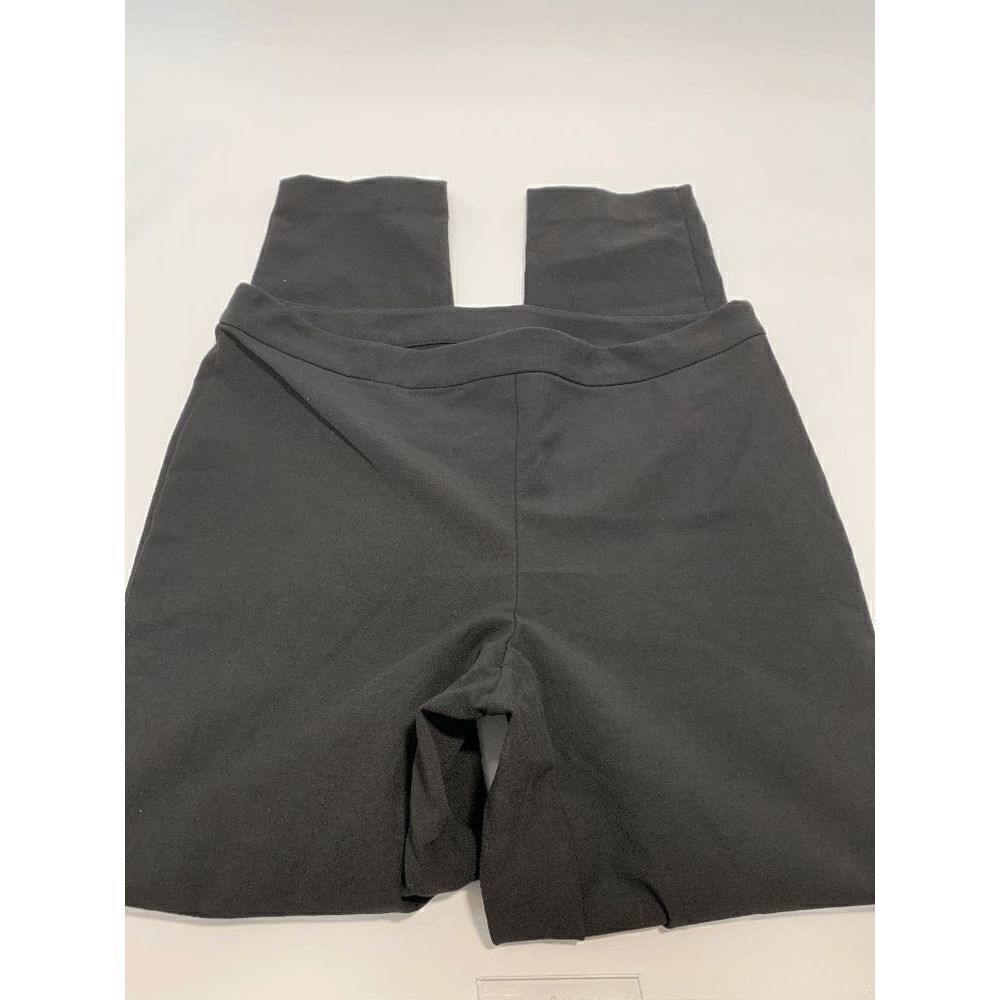 Alfani Women's Mid Rise Slim Fit Dark Black Slacks Pants Size 12